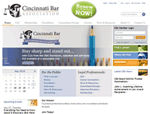 Tablet Screenshot of cincybar.org